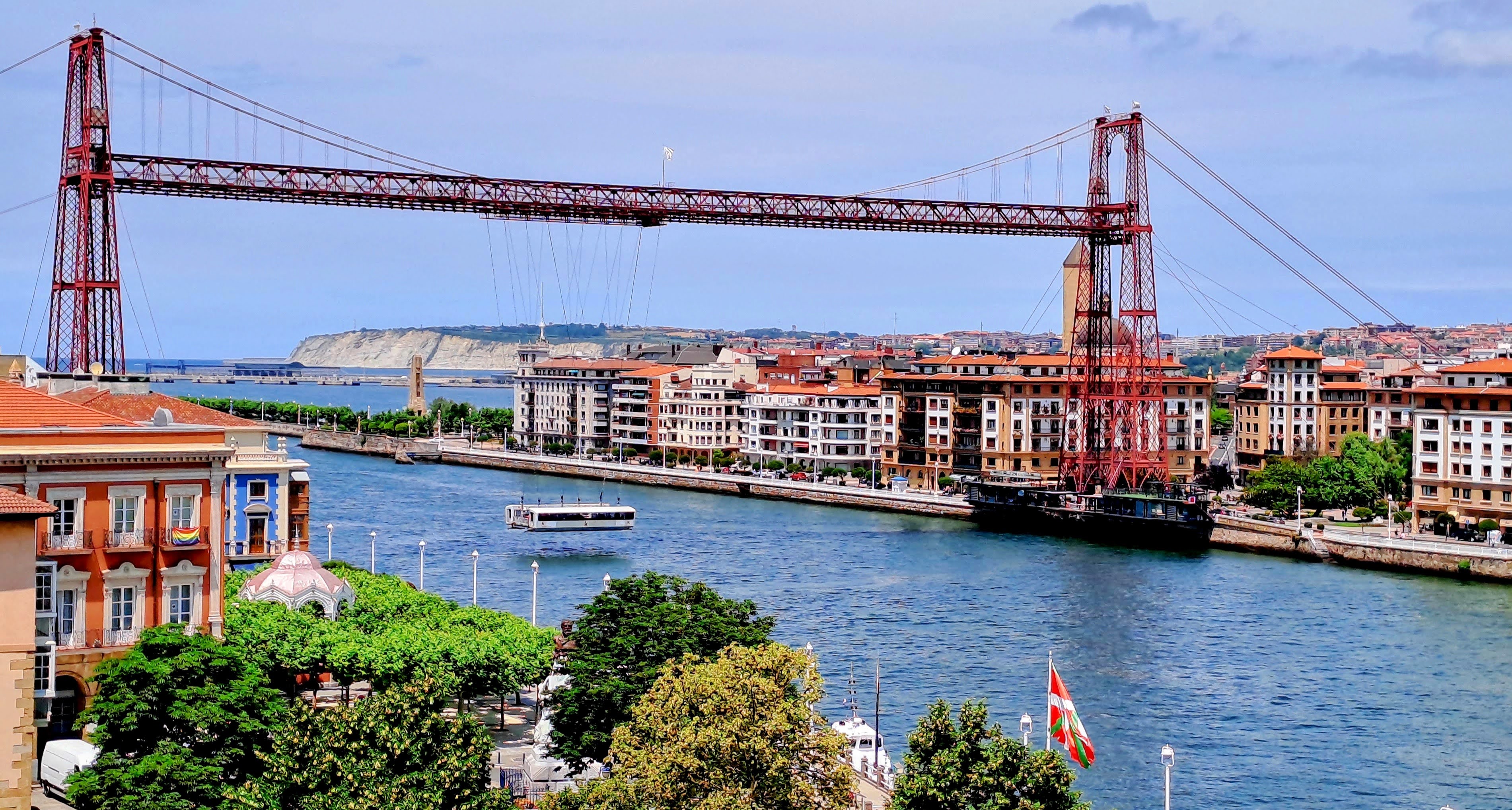 View of the Vyzcaya Bridge from Portugalete
